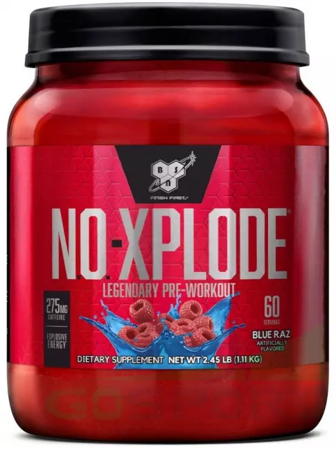 Предтреник в порошке BSN NO-XPLODE 3.0 New 1110 г, Голубая малина Предтреник в порошке BSN NO-XPLODE 3.0 New 1110 г, Голубая малина