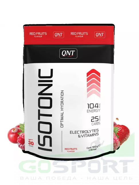 Изотоник QNT Isotonic Powder 900 г, Красные ягоды Изотоник QNT Isotonic Powder 900 г, Красные ягоды