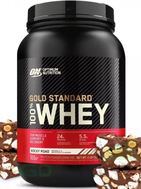Сывороточный протеин Optimum Nutrition 100% Whey Gold Standard 907 г, Шоколадный Рокки Роуд