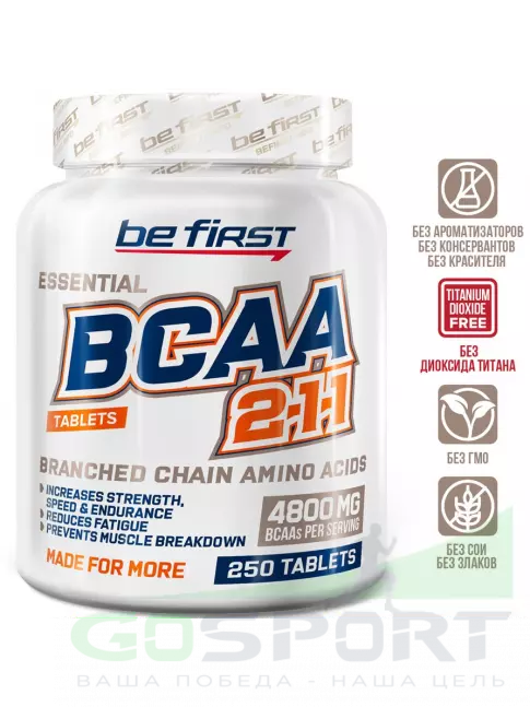 BCAA Be First BCAA Tablets 250 таблеток