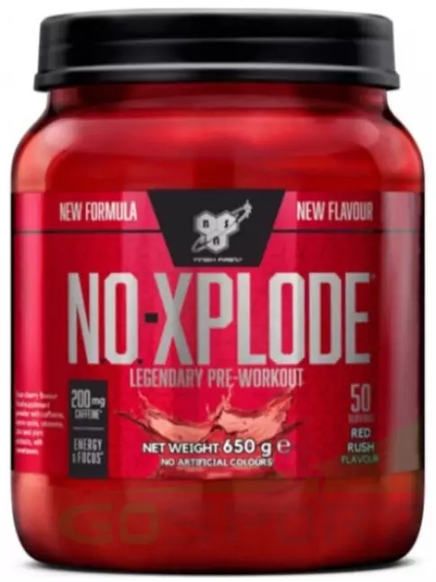 Предтреник в порошке BSN NO-XPLODE 3.0 New 650 г, Красный порыв Предтреник в порошке BSN NO-XPLODE 3.0 New 650 г, Красный порыв