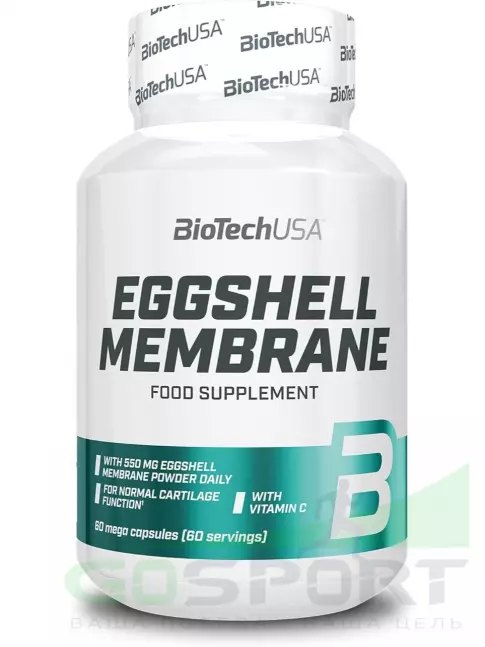 Комплекс хондропротекторов BioTechUSA EggShell membrane 550 mg 60 капсул Комплекс хондропротекторов BioTechUSA EggShell membrane 550 mg 60 капсул