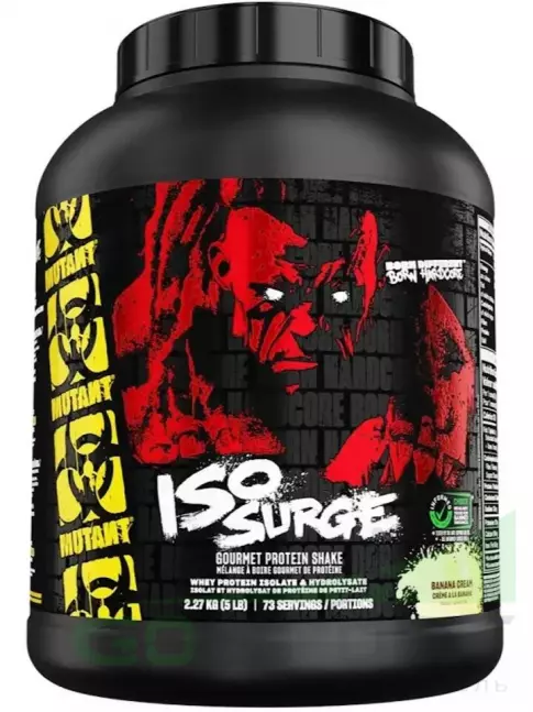 Изолят протеина Mutant Iso Surge 2270 г, Банановый крем Изолят протеина Mutant Iso Surge 2270 г, Банановый крем