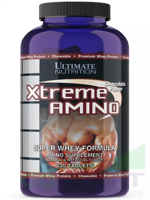 Аминокислоты Ultimate Nutrition Xtreme Amino Super 330 жевательных таблеток, Шоколад Аминокислоты Ultimate Nutrition Xtreme Amino Super 330 жевательных таблеток, Шоколад