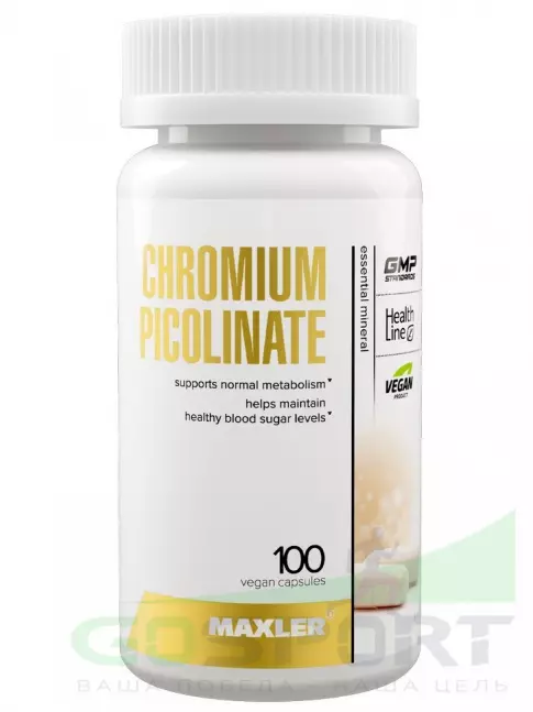 Хром MAXLER Chromium Picolinate 100 капсул Хром MAXLER Chromium Picolinate 100 капсул