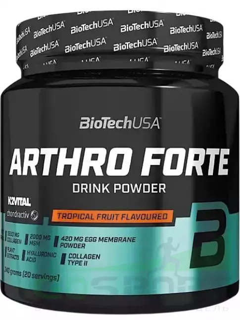 Комплекс хондропротекторов BioTechUSA Arthro Forte 340 г, Тропические фрукты Комплекс хондропротекторов BioTechUSA Arthro Forte 340 г, Тропические фрукты