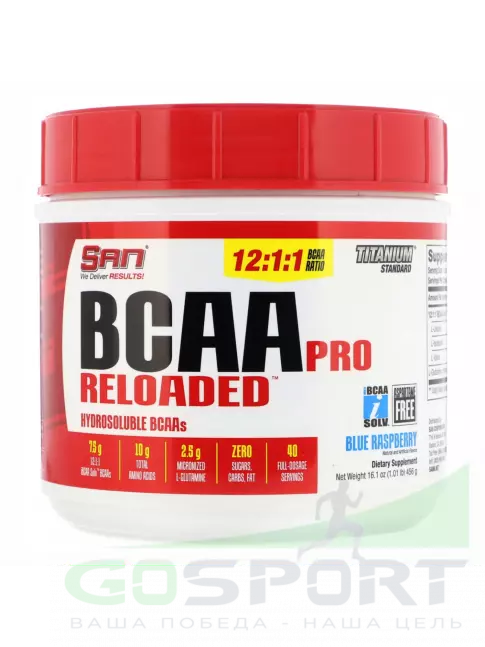 BCAA 20:1:1 SAN BCAA-PRO Realoded 12:1:1 114 г, Клубника - Киви BCAA 20:1:1 SAN BCAA-PRO Realoded 12:1:1 114 г, Клубника - Киви