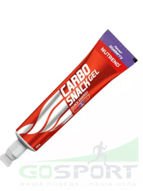 Гель питьевой NUTREND Carbosnack туба 4 шт x 50 г, Черника Гель питьевой NUTREND Carbosnack туба 4 шт x 50 г, Черника