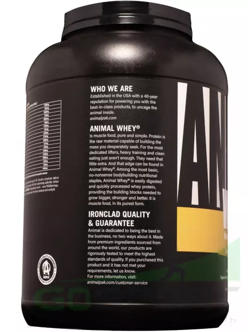 Сывороточный протеин UNIVERSAL NUTRITION Animal Whey 2270 г, Ваниль