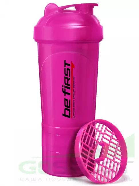 Шейкер 600 мл Be First Shaker 3in1 TS1352 500 мл, Розовый Шейкер 600 мл Be First Shaker 3in1 TS1352 500 мл, Розовый