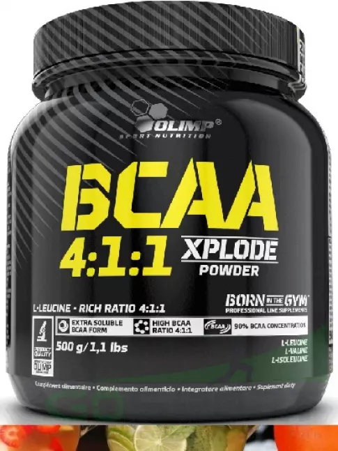 BCAA 4:1:1 OLIMP BCAA 4:1:1 XPLODE POWDER 500 г, Фруктовый микс BCAA 4:1:1 OLIMP BCAA 4:1:1 XPLODE POWDER 500 г, Фруктовый микс