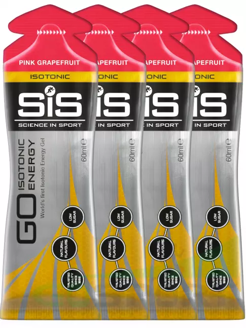 Гель питьевой SCIENCE IN SPORT (SiS) GO Isotonic Energy Gels 4 x 60 мл, Розовый грейпфрут Гель питьевой SCIENCE IN SPORT (SiS) GO Isotonic Energy Gels 4 x 60 мл, Розовый грейпфрут