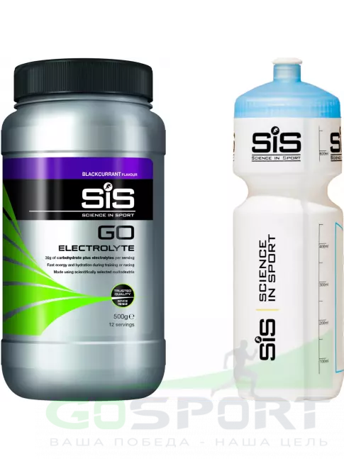 Изотоник SCIENCE IN SPORT (SiS) GO Electrolyte + Бутылочка белая Черная смородина №3 Изотоник SCIENCE IN SPORT (SiS) GO Electrolyte + Бутылочка белая Черная смородина №3