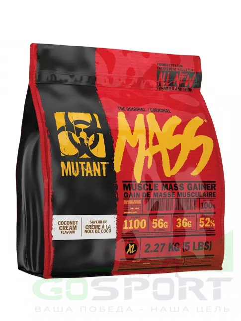 Гейнер Mutant Mass 2270 г, Кокосовый крем