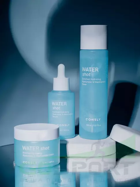 Сыворотки для лица CONSLY WATER SHOT Enriched Hydrating Hyaluronic and Niacinamide Serum 50 мл