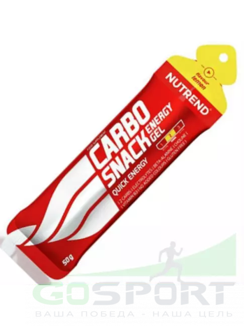 Энергетический гель питьевой NUTREND Carbosnack саше 50 г, Лимон