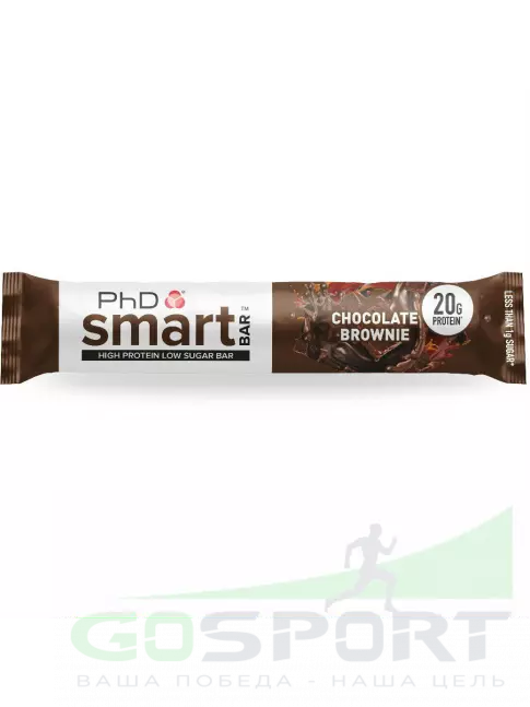 Протеиновый батончик PhD Nutrition Smart Bar 12 x 64 г, Шоколадный Брауни Протеиновый батончик PhD Nutrition Smart Bar 12 x 64 г, Шоколадный Брауни