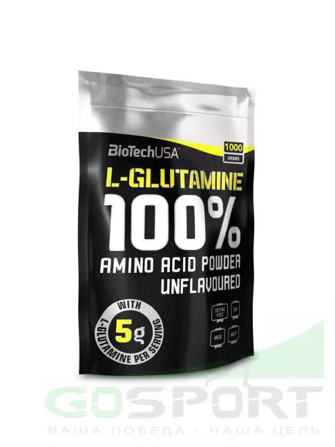 L-Глютамин BioTechUSA 100% L-Glutamine 5000 mg 1000 г L-Глютамин BioTechUSA 100% L-Glutamine 5000 mg 1000 г