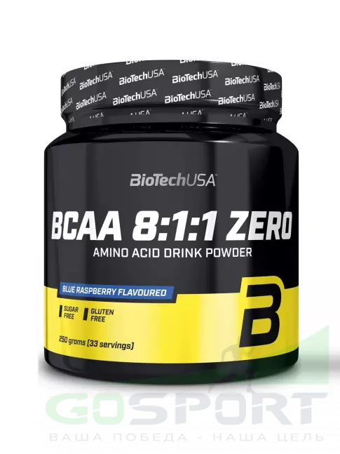 BCAA 8:1:1 BioTechUSA BCAA 8:1:1 250 г, Голубая малина BCAA 8:1:1 BioTechUSA BCAA 8:1:1 250 г, Голубая малина