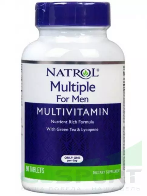 Витамины для мужчин Natrol Multiple for Men Multivitamin 90 таблеток, Нейтральный Витамины для мужчин Natrol Multiple for Men Multivitamin 90 таблеток, Нейтральный
