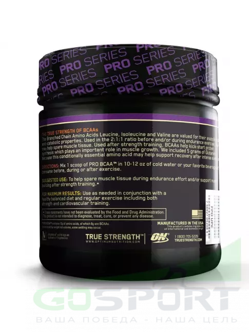 BCAA Optimum Nutrition PRO BCAA 2:1:1 390 г, Персик - Манго BCAA Optimum Nutrition PRO BCAA 2:1:1 390 г, Персик - Манго