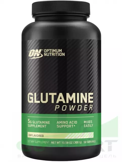 L-Глютамин Optimum Nutrition Glutamine Powder 300 г, Натуральный L-Глютамин Optimum Nutrition Glutamine Powder 300 г, Натуральный