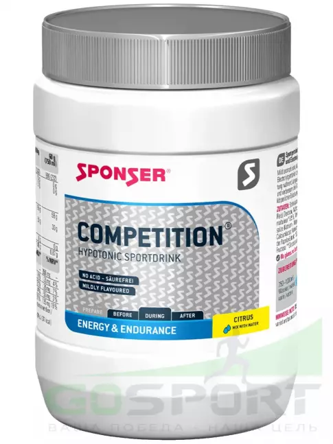 Изотоник SPONSER COMPETITION 500 г, Цитрус