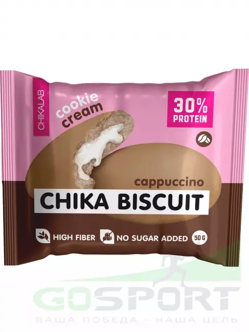Протеиновый батончик Chikalab Бисквитное печенье Chika Biscuit 50 г, Капучино Протеиновый батончик Chikalab Бисквитное печенье Chika Biscuit 50 г, Капучино