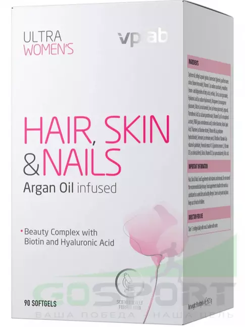 Витамины для женщин VP Laboratory Ultra Women’s Hair, Skin, Nails 90 капсул