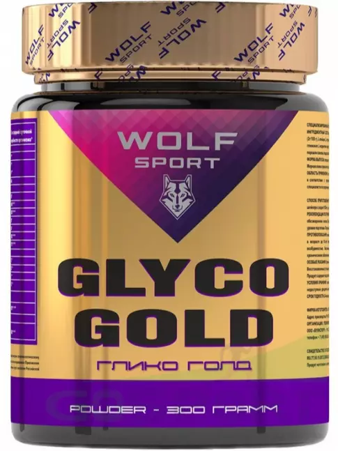 Углеводная загрузка WolfSport GLYCO GOLD 300 г, Персик Углеводная загрузка WolfSport GLYCO GOLD 300 г, Персик
