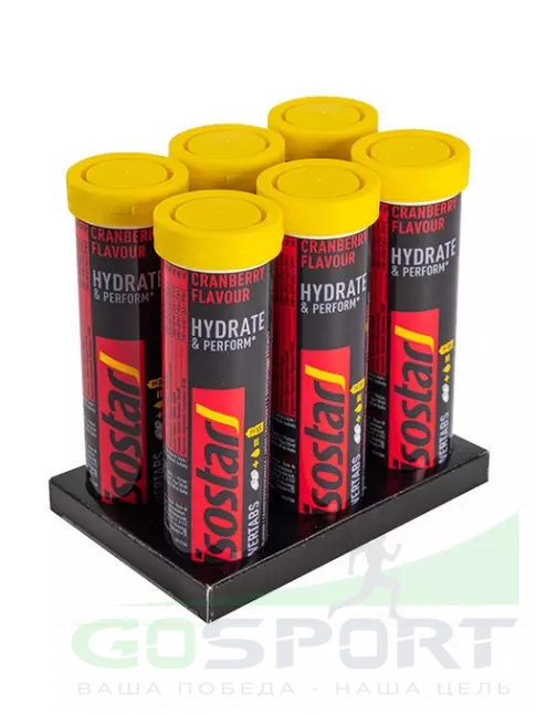 Изотоник Isostar Powertabs 6 х 10 таблеток, клюква Изотоник Isostar Powertabs 6 х 10 таблеток, клюква