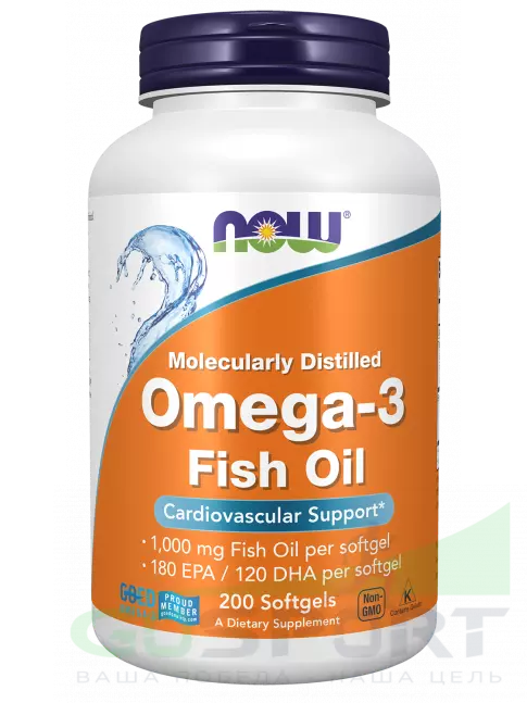 Омега-3 NOW Foods Omega-3 300 mg 300 гелевых капсул