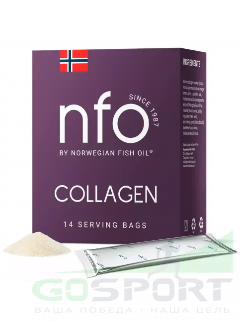 Коллаген морской NFO Collagen 5000 mg 14 саше, Цитрусовый микс Коллаген морской NFO Collagen 5000 mg 14 саше, Цитрусовый микс