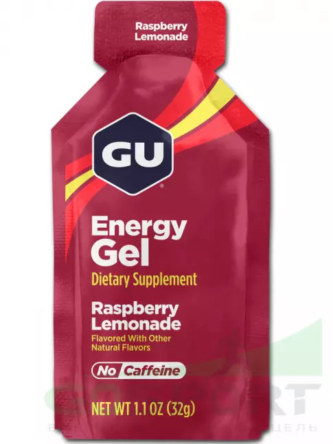 Энергетический гель питьевой GU Energy Labs GU Original Energy Gel no caffeine 5 x 32 г, Малиновый лимонад Энергетический гель питьевой GU Energy Labs GU Original Energy Gel no caffeine 5 x 32 г, Малиновый лимонад