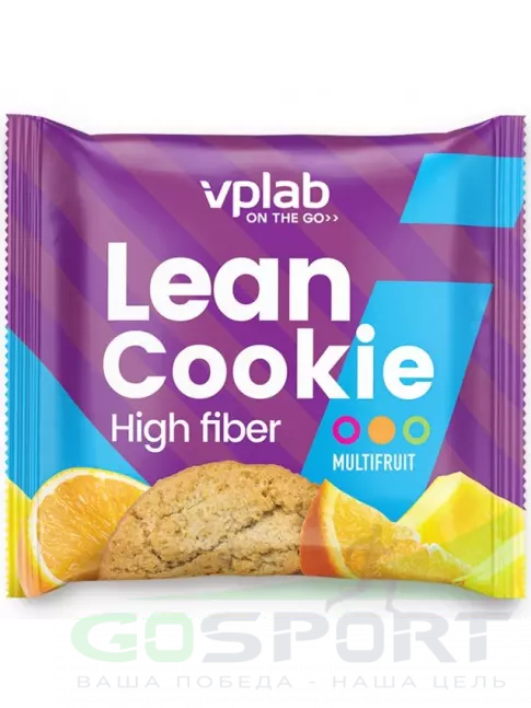 Протеиновый батончик VP Laboratory Lean Cookie 12 штук * 40 г, Мультифрукт Протеиновый батончик VP Laboratory Lean Cookie 12 штук * 40 г, Мультифрукт