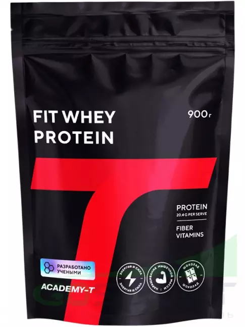 Сывороточный протеин Академия-Т Fit Whey Protein дой-пак 900 г, Шоколад Сывороточный протеин Академия-Т Fit Whey Protein дой-пак 900 г, Шоколад