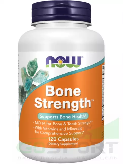 Основные минералы NOW Foods Bone Strength 120 капсул Основные минералы NOW Foods Bone Strength 120 капсул