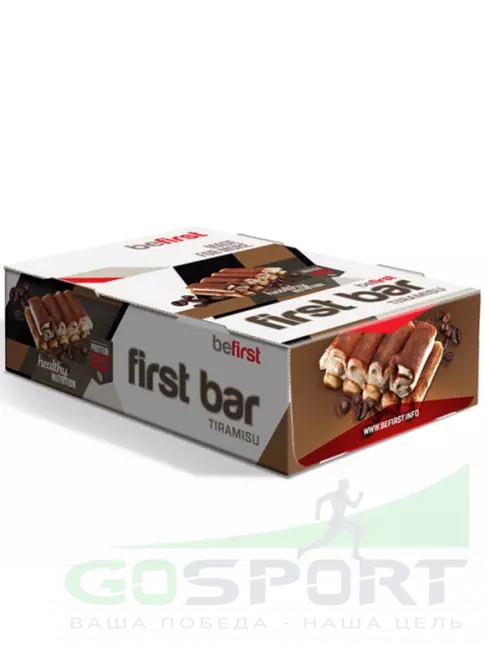 Протеиновый батончик Be First First bar углеводно-протеиновый батончик 24 x 40 г, Тирамису