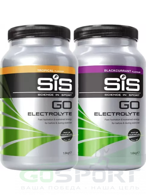 Изотоник SCIENCE IN SPORT (SiS) GO Electrolyte Powder 2 x 1600 г, Тропические фрукты, Черная смородина Изотоник SCIENCE IN SPORT (SiS) GO Electrolyte Powder 2 x 1600 г, Тропические фрукты, Черная смородина