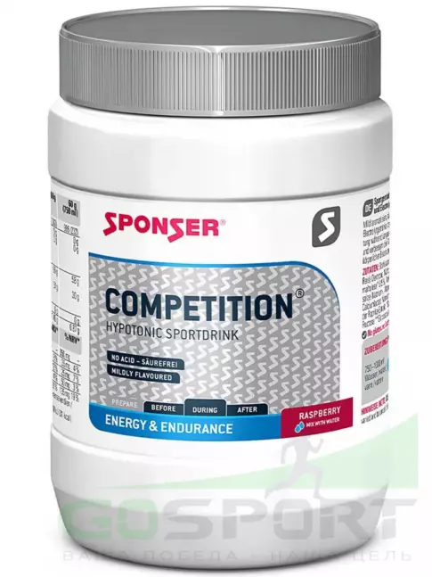 Изотоник SPONSER COMPETITION 400 г, Малина Изотоник SPONSER COMPETITION 400 г, Малина