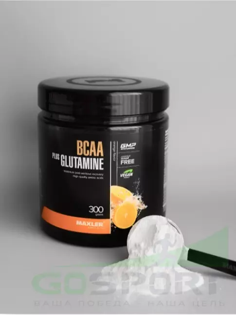 BCAA MAXLER BCAA 6000 mg + Glutamine 300 г, Апельсин BCAA MAXLER BCAA 6000 mg + Glutamine 300 г, Апельсин
