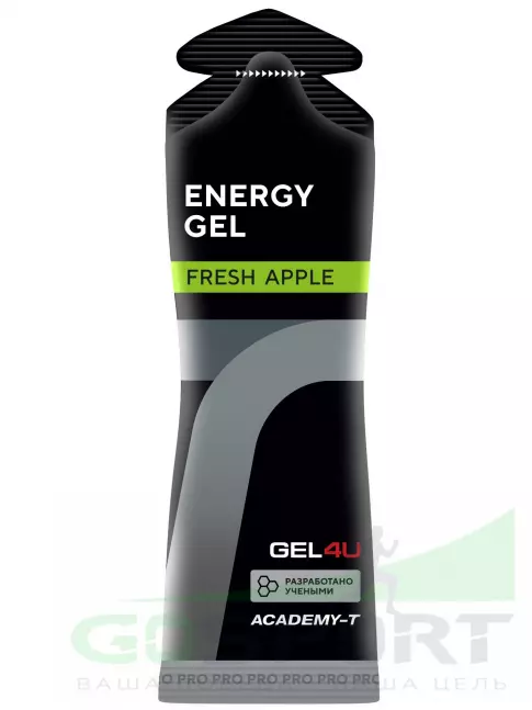 Гель питьевой GEL4U Energy GEL 12 x 60 г, Яблоко