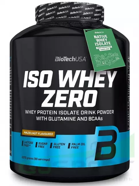 Изолят протеина BioTechUSA Iso Whey Zero 2270 г, Лесной орех Изолят протеина BioTechUSA Iso Whey Zero 2270 г, Лесной орех