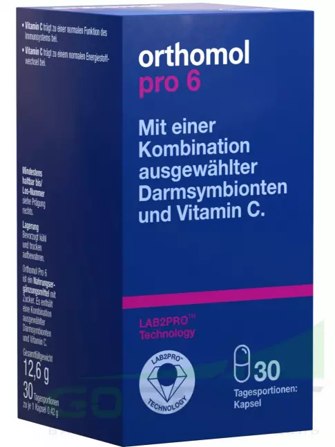 Пробиотик Orthomol Pro 6 30 капсул Пробиотик Orthomol Pro 6 30 капсул