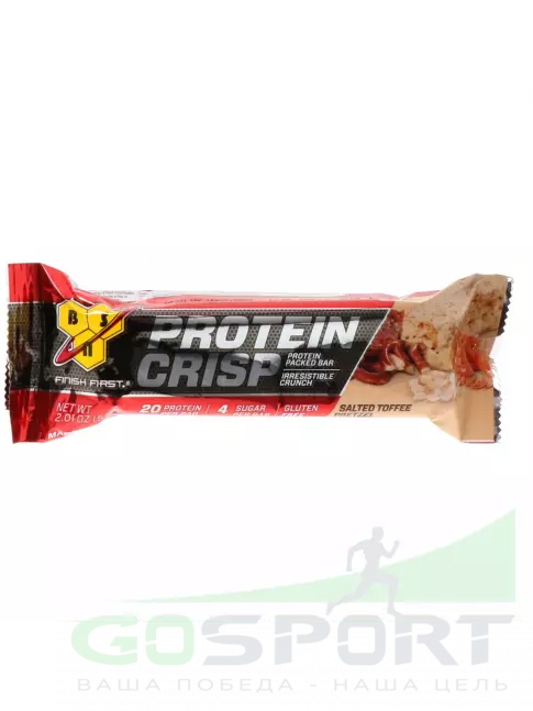 Протеиновый батончик Optimum Nutrition Protein Crisp Bar 57 г, Соленая ириска Протеиновый батончик Optimum Nutrition Protein Crisp Bar 57 г, Соленая ириска
