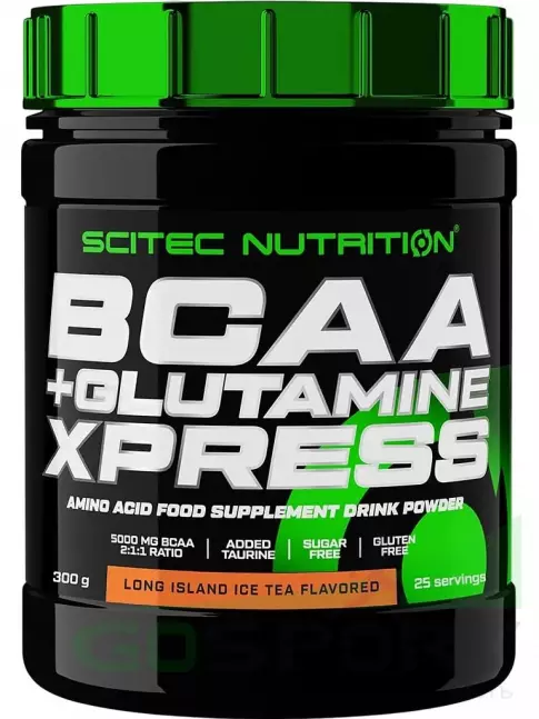 BCAA  + Glutamin Scitec Nutrition BCAA + Glutamine Xpress 300 г, Лонг-Айлендский холодный чай