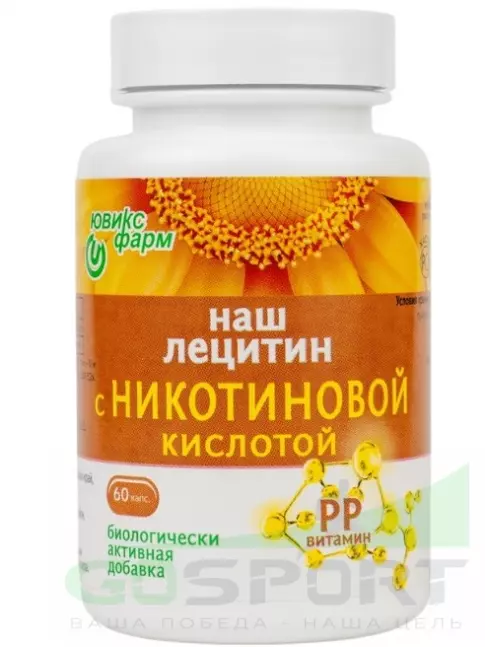 Лецитин НАШ ЛЕЦИТИН с Никотиновой кислотой 60 капсул