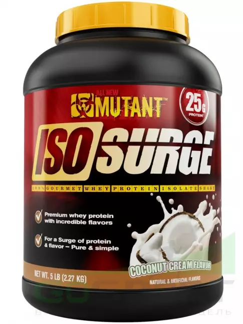 Изолят протеина Mutant Iso Surge 2270 г, Кокосовый крем Изолят протеина Mutant Iso Surge 2270 г, Кокосовый крем
