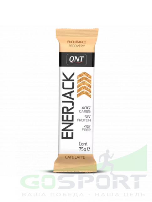 Энергетический батончик QNT Enerjack 75 г, Кофе латте