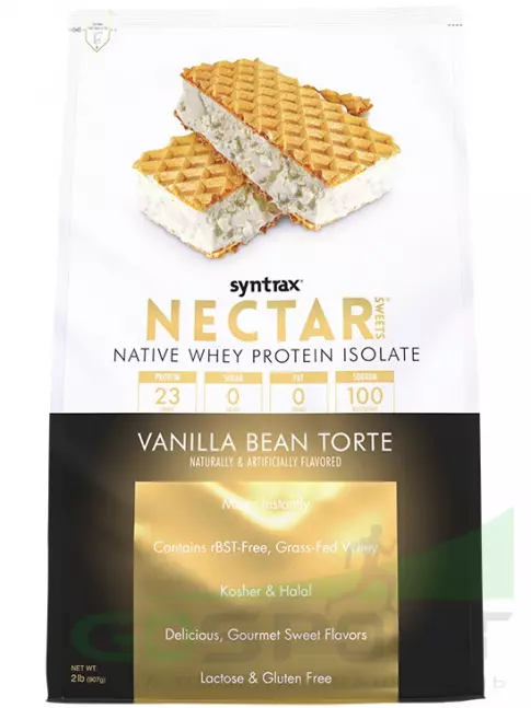 Изолят протеина SYNTRAX Nectar Sweets 907 г, Ванильный торт Изолят протеина SYNTRAX Nectar Sweets 907 г, Ванильный торт